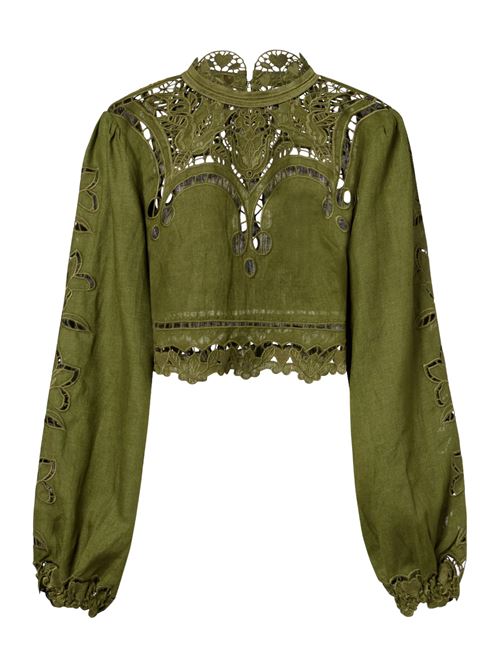 Richelieu Majestic Garden shirt FARM RIO | 344608GREENL0013